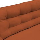 Sofá 3 Lugares Sala De Estar Eros 210 Cm Veludo Telha Base Fi