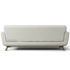 Sofá 3 Lugares Sala De Estar Miami 210 Cm D02 Linho Cru C-430