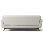 Sofá 3 Lugares Sala De Estar Miami 230 Cm D02 Linho Cru C-430