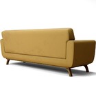 Sofá 3 Lugares Sala De Estar Miami 230 Cm D02 Veludo Mostarda