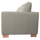 Sofá 3 Lugares Sala De Estar Pés Madeira Kenny 240 Cm Couro A