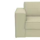 Sofá 3 Lugares Sala De Estar Pés Madeira Laus 208 Cm Couro Of