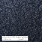 Sofá 3 Lugares Sala De Estar Recepção 200cm Russia Couro Pret