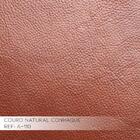 Sofá 3 Lugares Sala De Estar Roma 230 Cm Couro Conhaque G58 -