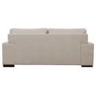 Sofá 3 Lugares Sala De Estar Roma 230 Cm Couro Off White G58