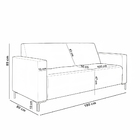 Sofá 3 Lugares Sala Living Industrial 180cm Senna K01 Couríss