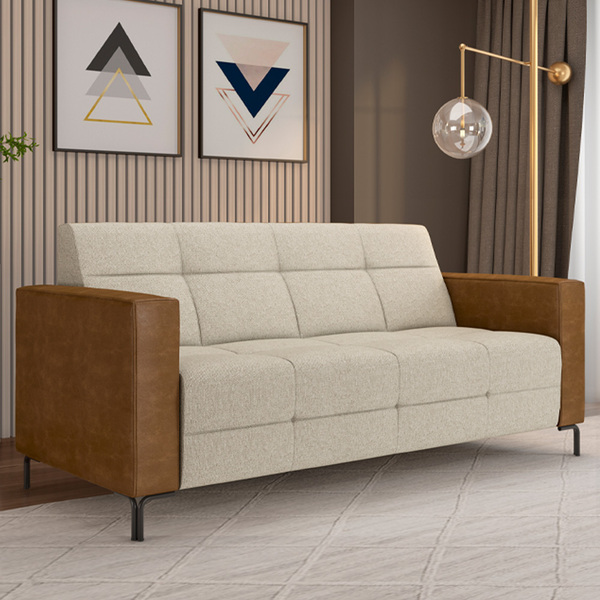 Sofá 3 Lugares Sala Living Industrial 200cm Senna K01 Couríss