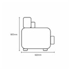 Sofá 3 Lugares San Diego Corino Preto