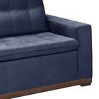 Sofá 3 Lugares Serrano Veludo Azul