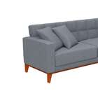 Sofá 3 Lugares Stiby Capitonê Cinza