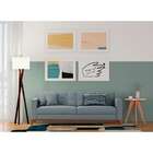 Sofá 3 Lugares Stiby Capitonê Cinza