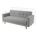 Sofá 3 Lugares Suede 175cm Escritório E Recepção Vitrola Cinz