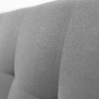 Sofá 3 Lugares Suede 175cm Escritório E Recepção Vitrola Cinz