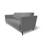 Sofá 3 Lugares Tecido Poliéster Fun Cinza Escuro