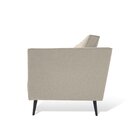 Sofá 3 Lugares Tecido Poliéster Fun Off White