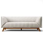 Sofá 3 Lugares Temak 230 Cm Algodão Bege G15 - Gran Belo