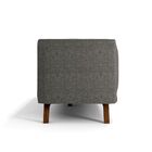 Sofá 3 Lugares Temak 230 Cm Poliéster Tellaio Cinza G15 - Gra