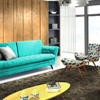 Sofá 3 Lugares Tiffany Em Veludo 2,31m Indus