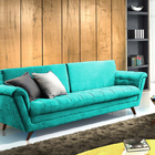 Sofá 3 Lugares Tiffany Em Veludo 2,31m Indus