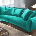 Sofá 3 Lugares Tiffany Em Veludo 2,50m Vega