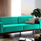 Sofá 3 Lugares Tiffany Em Veludo 2m Séfora