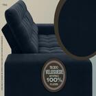 Sofá 3 Lugares Titan Assento Retrátil E Reclinável Petroleo 2