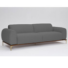 Sofá 3 Lugares Tóquio D07 230cm Linho Mescla Chumbo - D'rossi