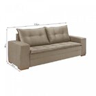 Sofá 3 Lugares Trevizo  Bege