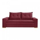 Sofá 3 Lugares Trevizo  Bordô