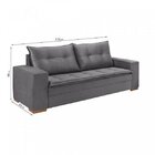 Sofá 3 Lugares Trevizo  Cinza