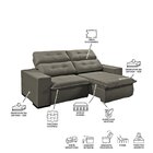 Sofá 3 Lugares Turmalina 220cm Capuccino