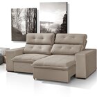 Sofá 3 Lugares Turmalina 252 Cm  Bege