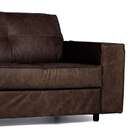 Sofá 3 Lugares Valencia Couro La Paz Pinhão 242 Cm