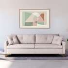 Sofá 3 Lugares Viena Linho Bege 190 Cm