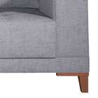 Sofá 3 Lugares Viena Linho Cinza