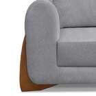 Sofá 3 Lugares Yves Linho Cinza 220 Cm