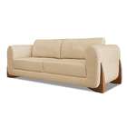 Sofá 3 Lugares Yves Linho Dourado 230 Cm