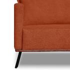Sofá 3 Lugares Zeus Linho Bouclê Terracota 200 Cm