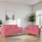 Sofá 3x2 Lugares Memphis Ultra Conforto Em Madeira Maciça E S