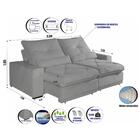 Sofá 4 Lugares 2,50m Retrátil E Reclinável Átila Bom Pastor