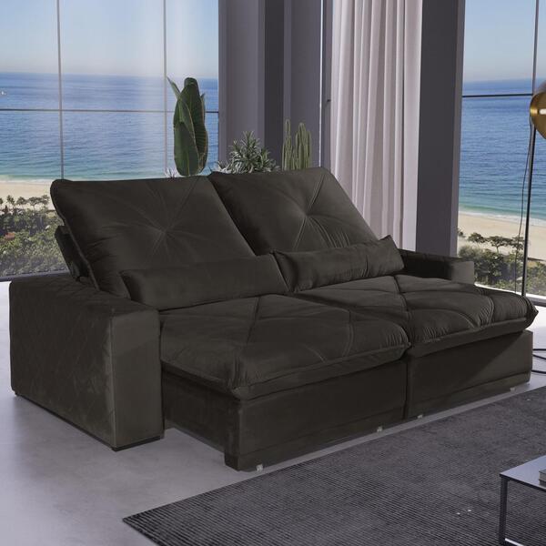 Sofá 4 Lugares 2,50m Retrátil E Reclinável Átila Bom Pastor