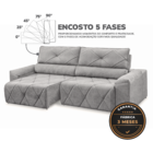 Sofá 4 Lugares 2,50m Retrátil E Reclinável Houston - Coliseu