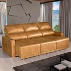 Sofá 4 Lugares 2,50m Retrátil E Reclinável Lyon Bom Pastor