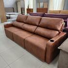 Sofá 4 Lugares 2,50m Retrátil E Reclinável Lyon Bom Pastor