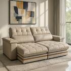 Sofá 4 Lugares 2,50m Retrátil E Reclinável Turim Bom Pastor