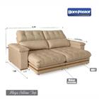 Sofá 4 Lugares 2,50m Retrátil E Reclinável Turim Bom Pastor