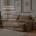 Sofa 4 Lugares 2,60m Retrátil E Reclinável Nepal - Coliseu Be