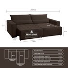 Sofa 4 Lugares 2,60m Retrátil E Reclinável Nepal - Coliseu Ma