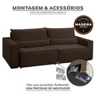 Sofa 4 Lugares 2,60m Retrátil E Reclinável Nepal - Coliseu Ma