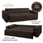 Sofa 4 Lugares 2,60m Retrátil E Reclinável Nepal - Coliseu Ma